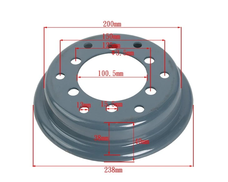 500*8/100-125 Split Wheel Rim 6 Hole Used For TCM/HL/JAC/Nichiyu (52516-80302)
